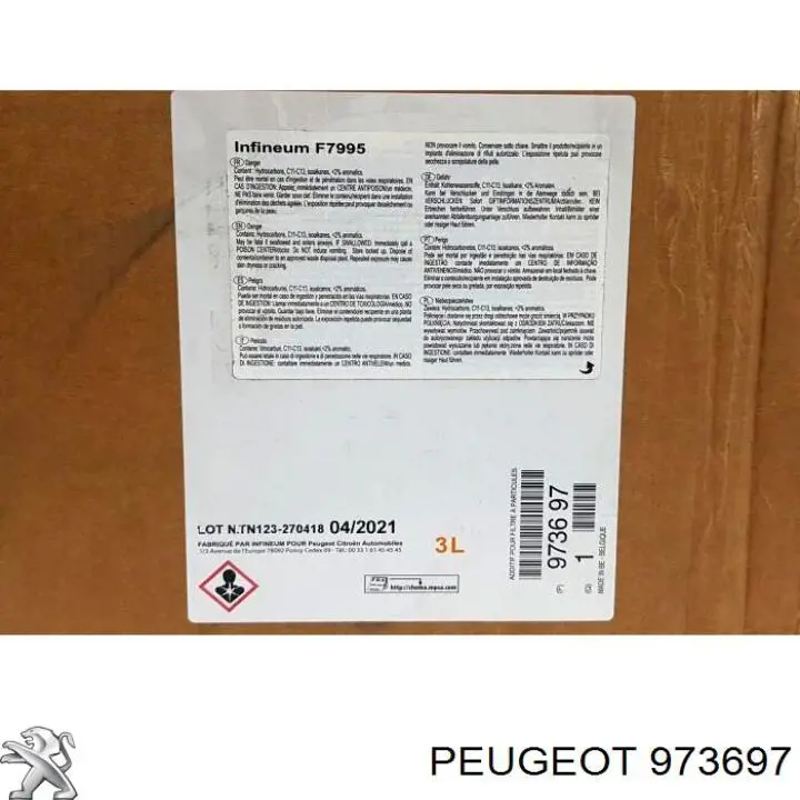 РІдина для очищення сажекоптевих фільтрів Peugeot/Citroen 973697 ціна, від 87.15 USD