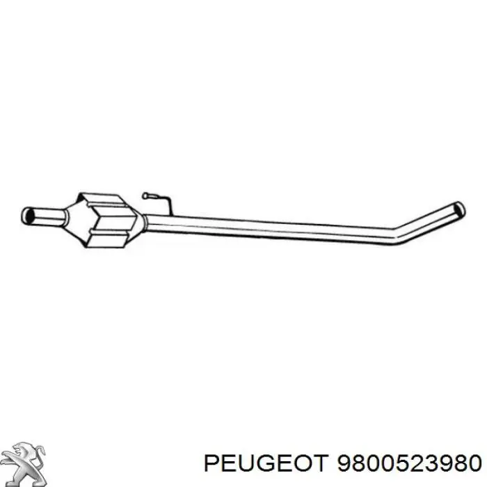 1612915680 Peugeot/Citroen глушник, передня частина
