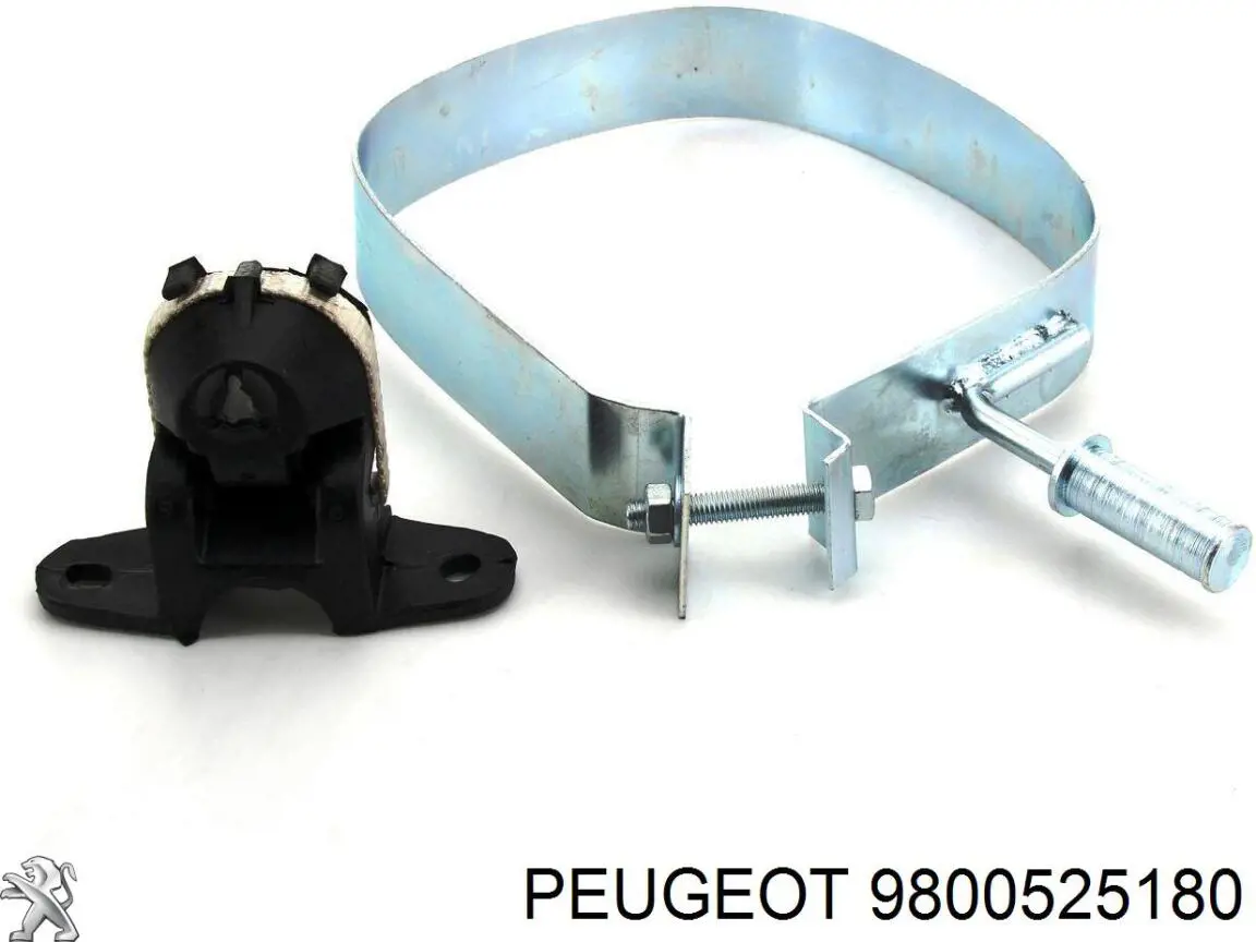 9800525180 Peugeot/Citroen глушник, задня частина