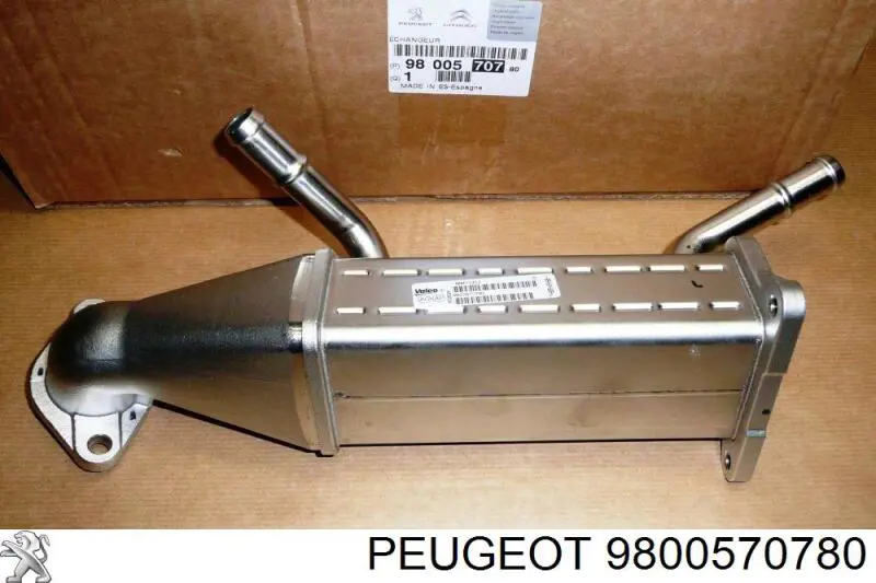 Радіатор системи рециркуляції ОГ Peugeot/Citroen 9800570780