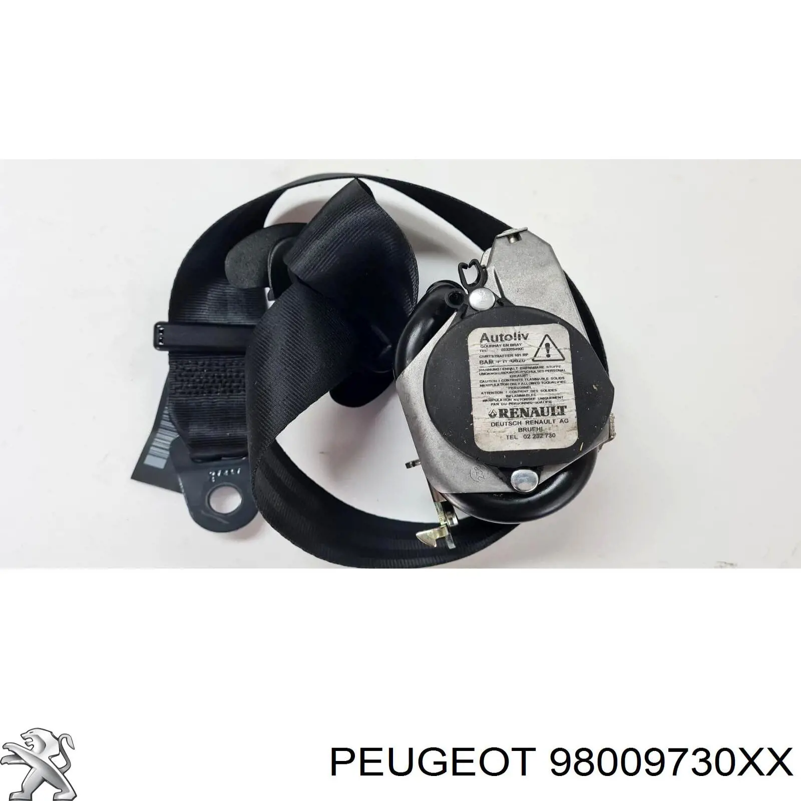 98009730XX Peugeot/Citroen Ремені безпеки
