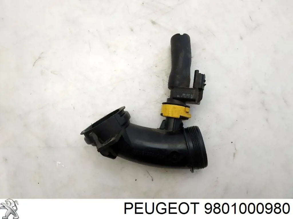 Патрубок повітряний, вхід в турбіну (наддув) Peugeot/Citroen 9801000980 ціна, від 44.23 USD