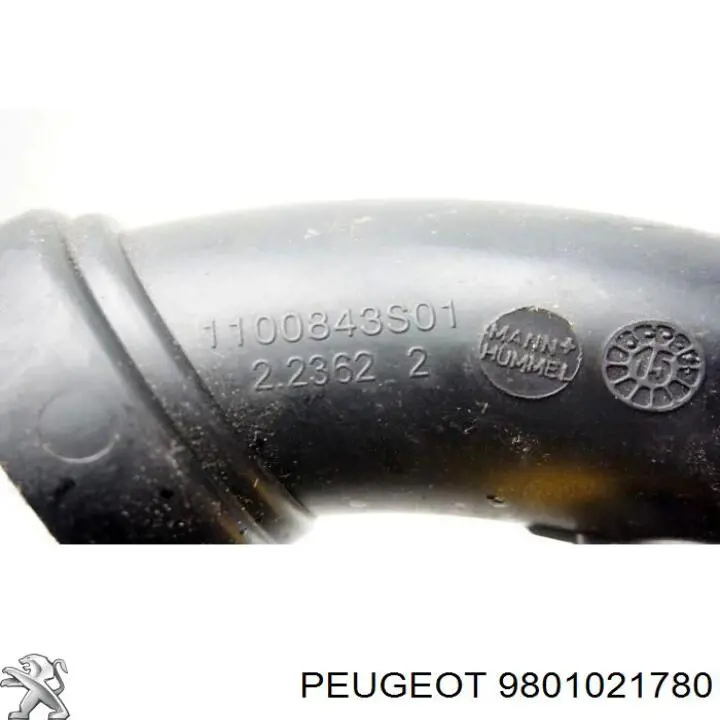 Патрубок повітряний, вихід повітряного фільтра Peugeot/Citroen 9801021780 ціна, від 18.05 USD
