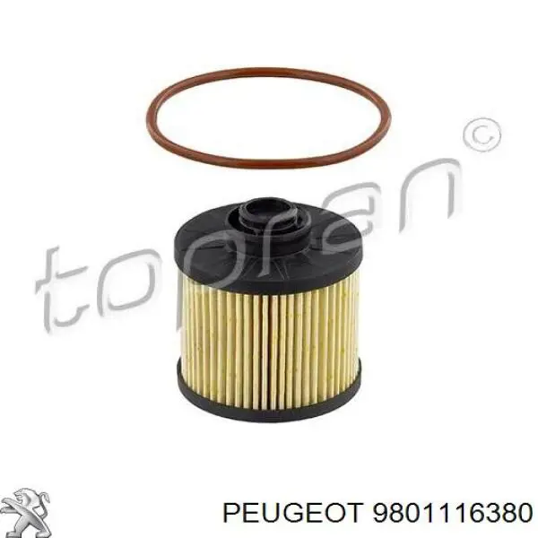 Купити 9801116380 Peugeot/Citroen Фільтр-відстійник палива грубої очистки