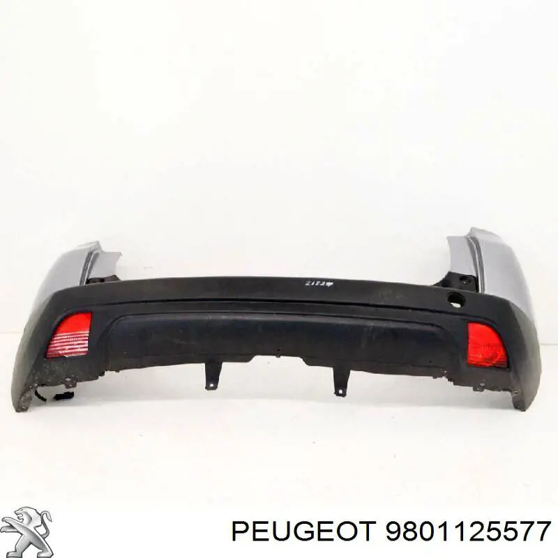 9801125577 Peugeot/Citroen Буфер (бампер) задній