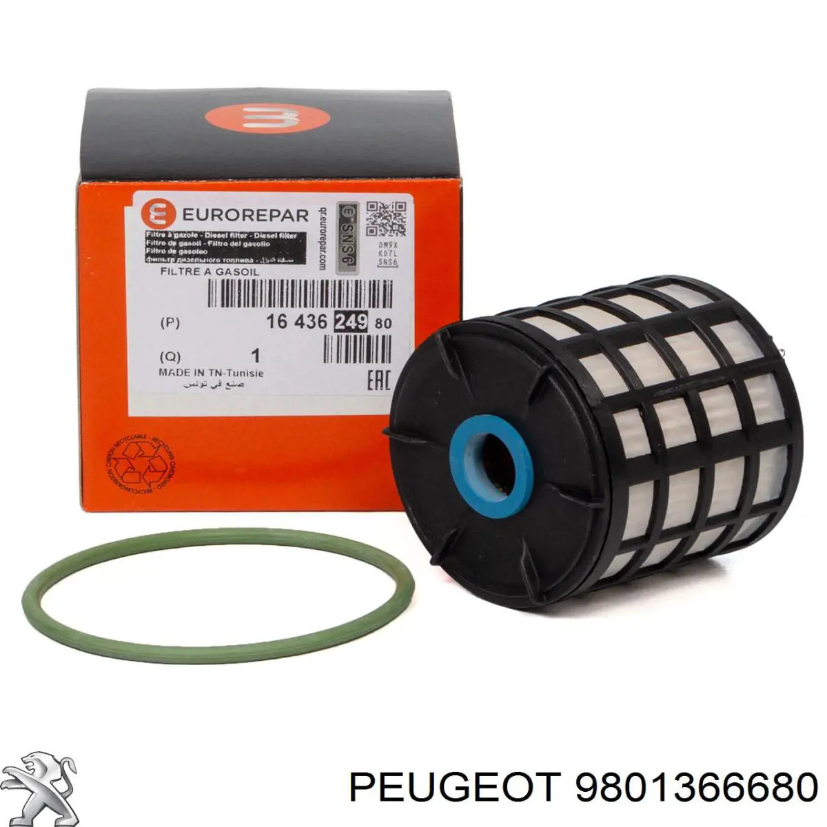 Купити 9801366680 Peugeot/Citroen Фільтр-відстійник палива грубої очистки