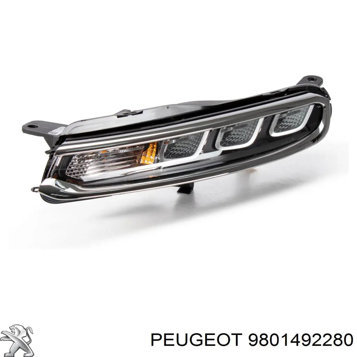 9801492280 Peugeot/Citroen супорт радіатора в зборі/монтажна панель кріплення фар