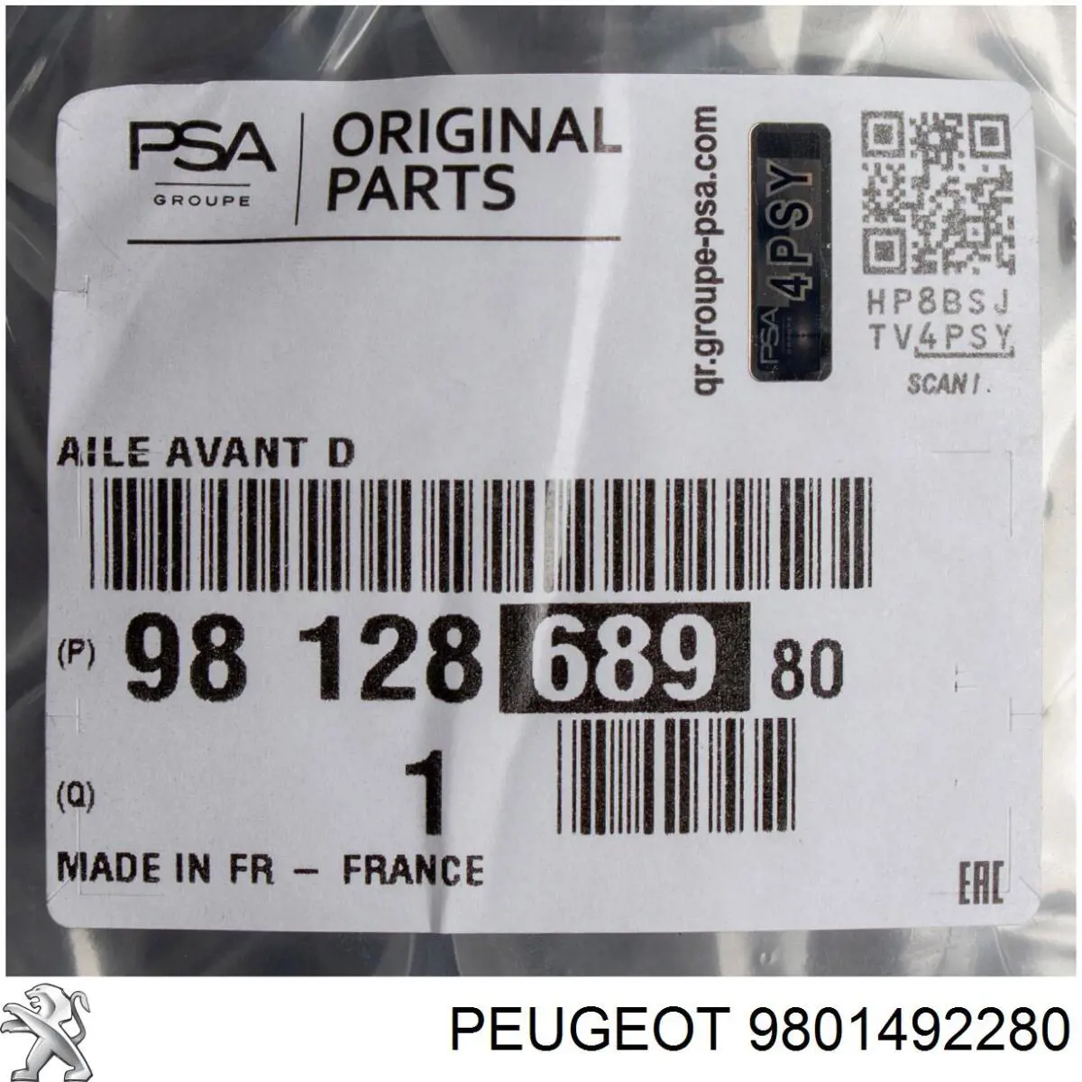 9801492280 Peugeot/Citroen Телевізор