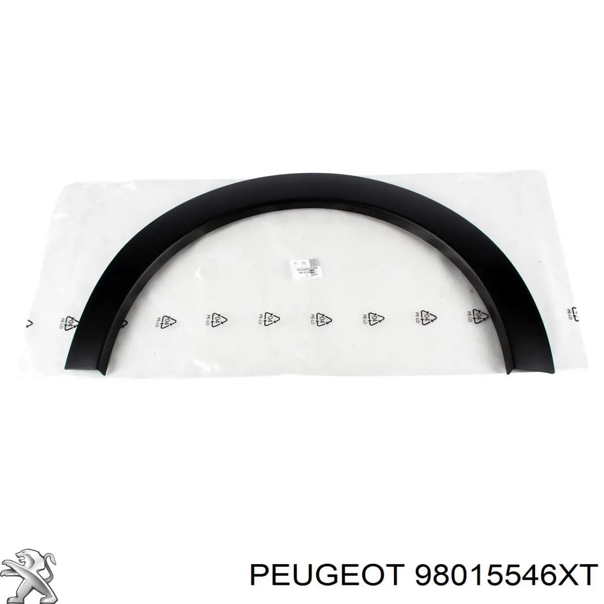 98015546XT Peugeot/Citroen Молдинг передньої арки колеса, правий