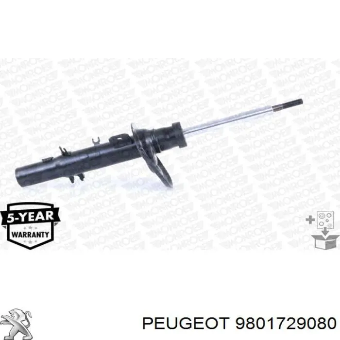Амортизатор передньої підвіски, лівий Peugeot/Citroen 9801729080 ціна, від 60.48 USD