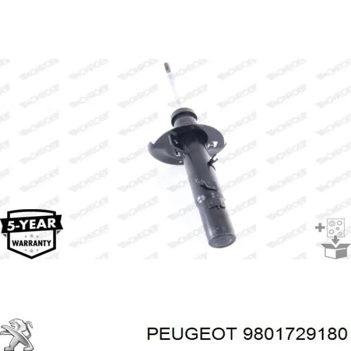 Амортизатор передній, правий Peugeot/Citroen 9801729180 ціна, від 66.39 USD