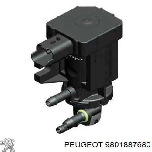 9801887680 Peugeot/Citroen перетворювач тиску (соленоїд наддуву/EGR)
