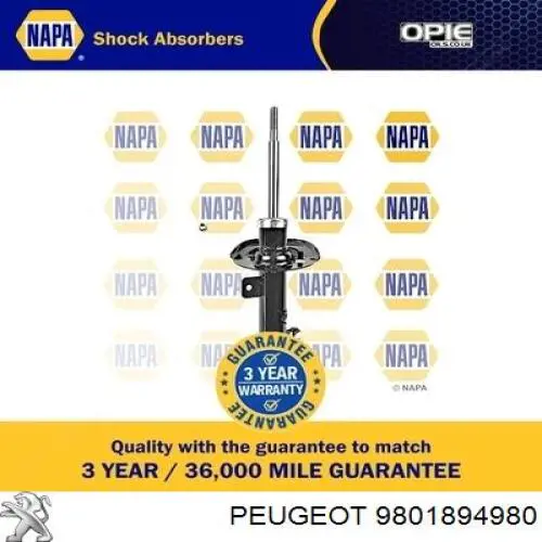 Купити 9801894980 Peugeot/Citroen Амортизатор передній, правий