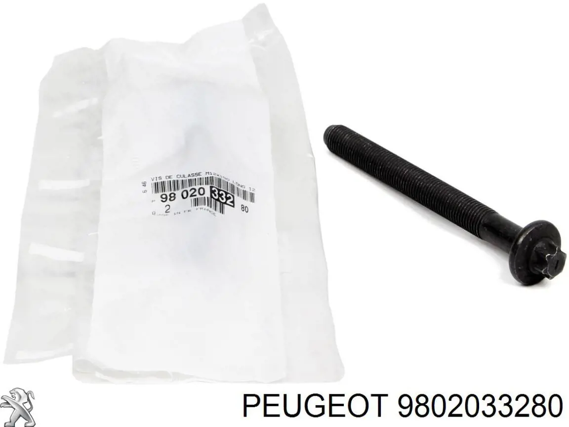 Купити 9802033280 Peugeot/Citroen Болт гбц