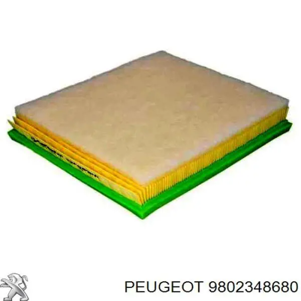Елемент повітряного фільтра Peugeot/Citroen 9802348680 ціна, від 13.47 USD
