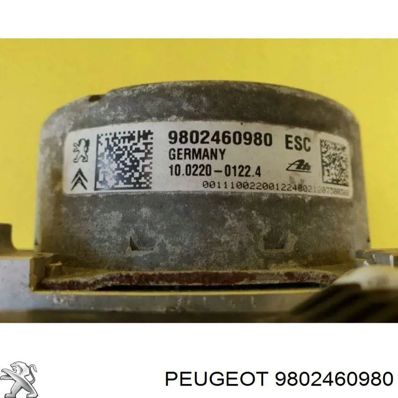 9802460980 Peugeot/Citroen Блок управління АБС (ABS)