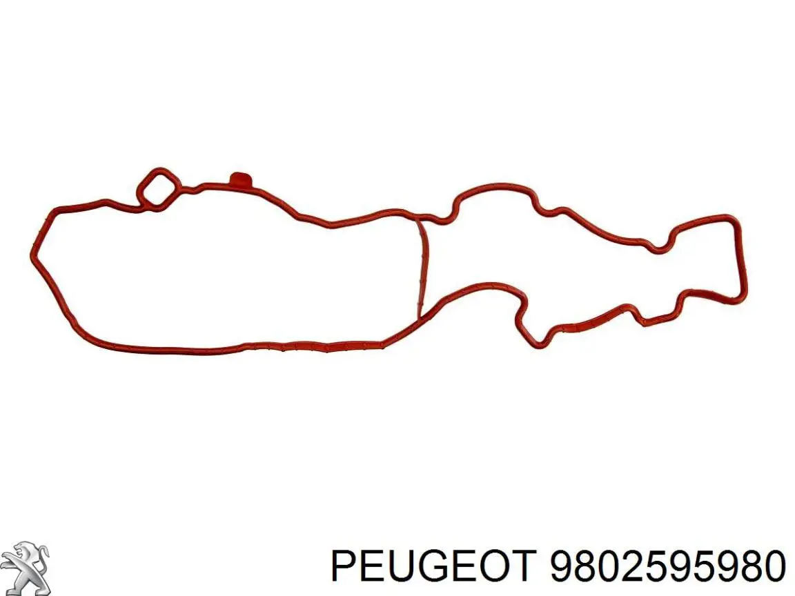 9802595980 Peugeot/Citroen Прокладка клапанної кришки двигуна, верхня