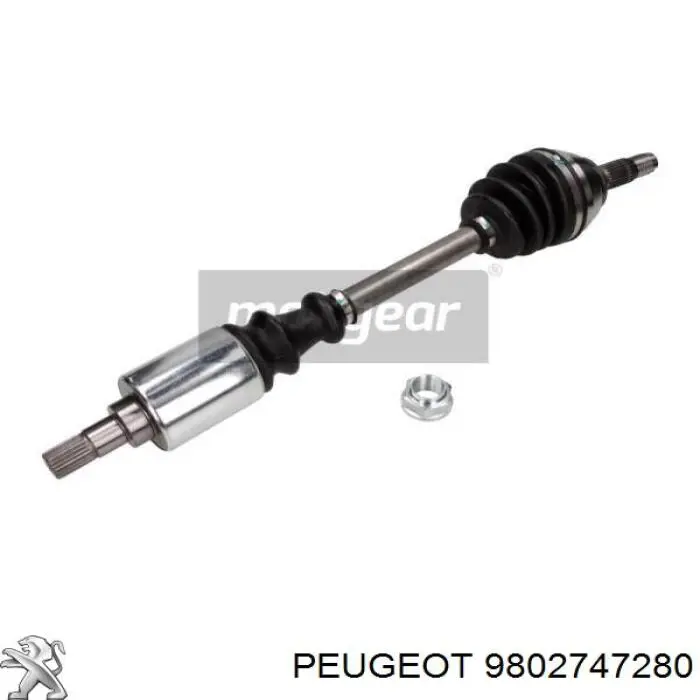 Привід передній лівий Peugeot/Citroen 9802747280 ціна, від 65.08 USD