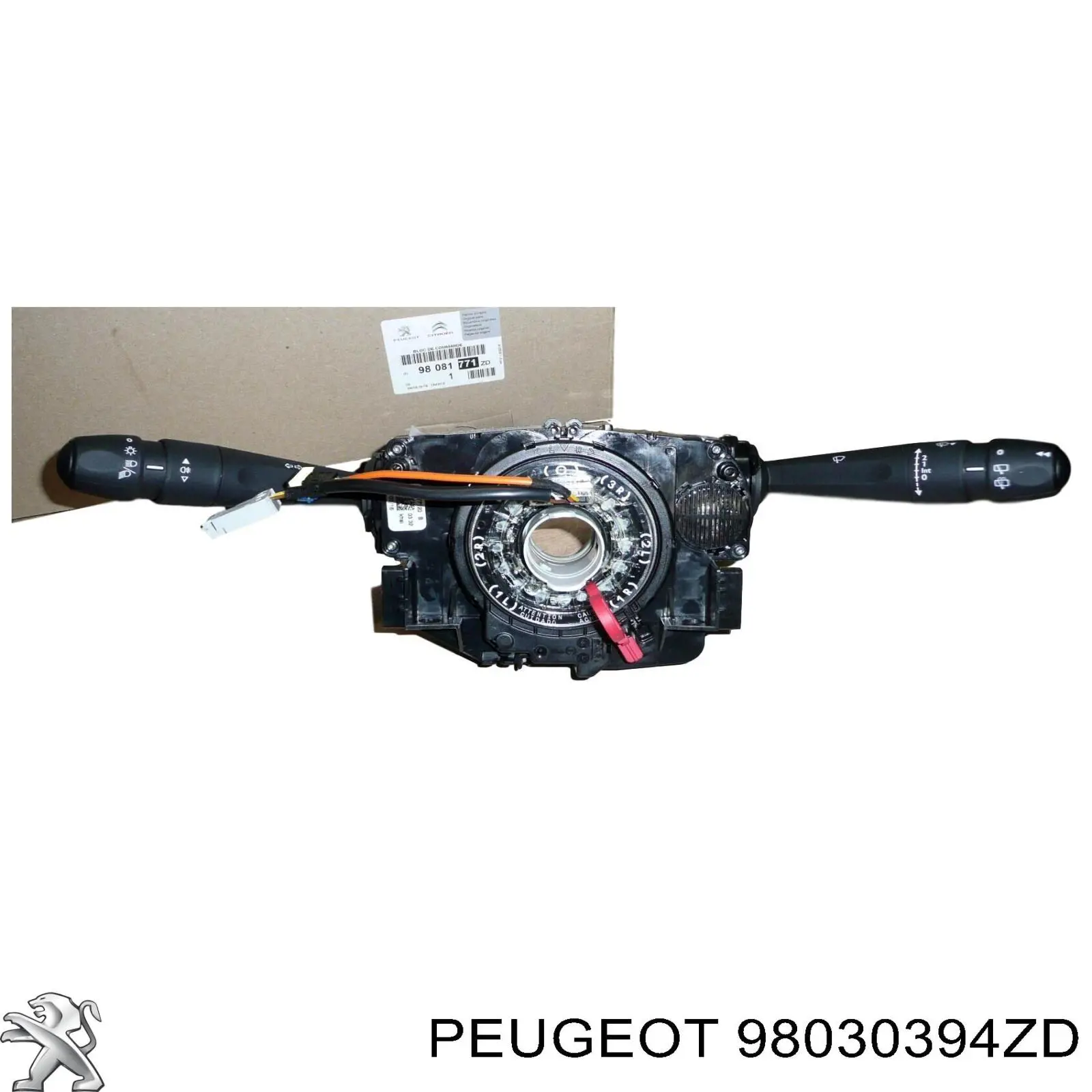 Перемикач підрульовий, в зборі 98030394ZD Peugeot/Citroen