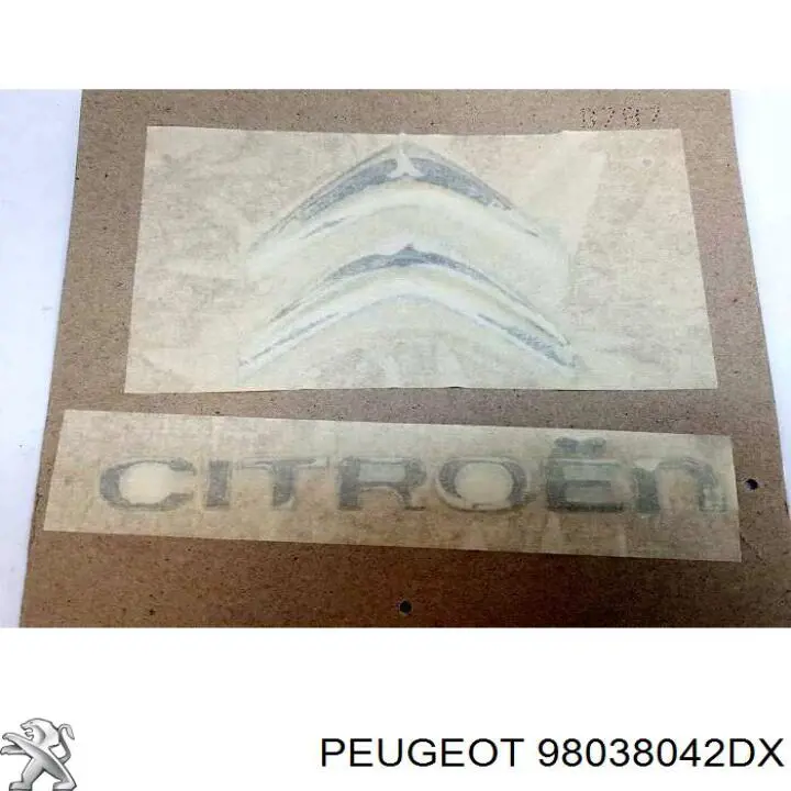 Емблема на кришку багажника, фірм.значок Peugeot/Citroen 98038042DX ціна, від 63.85 USD