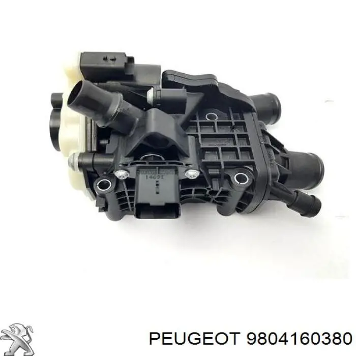9804160380 Peugeot/Citroen Корпус термостата в зборі
