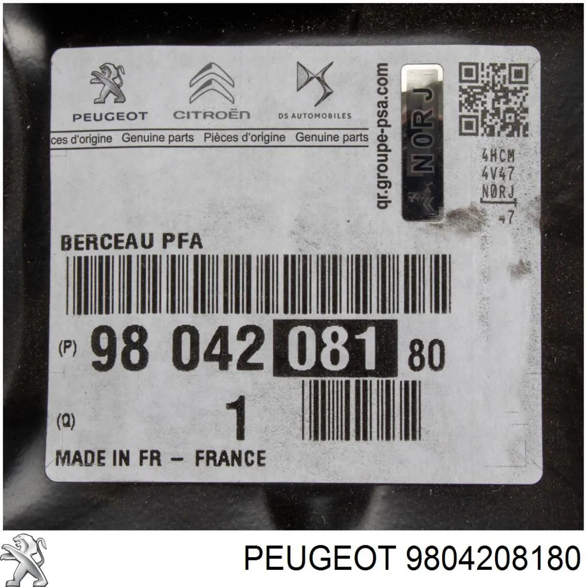 Підрамник передньої підвіски Peugeot/Citroen 9804208180 ціна, від 105.39 USD