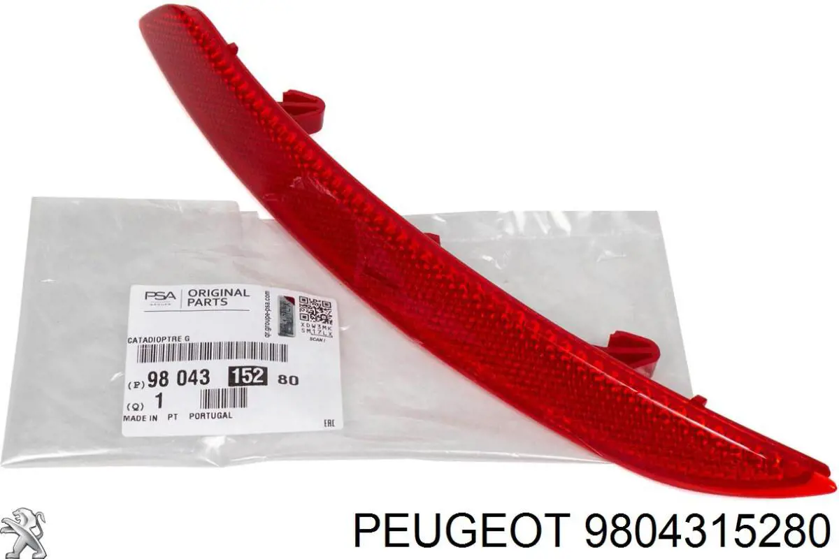 9804315280 Peugeot/Citroen Лівий катафот бампера