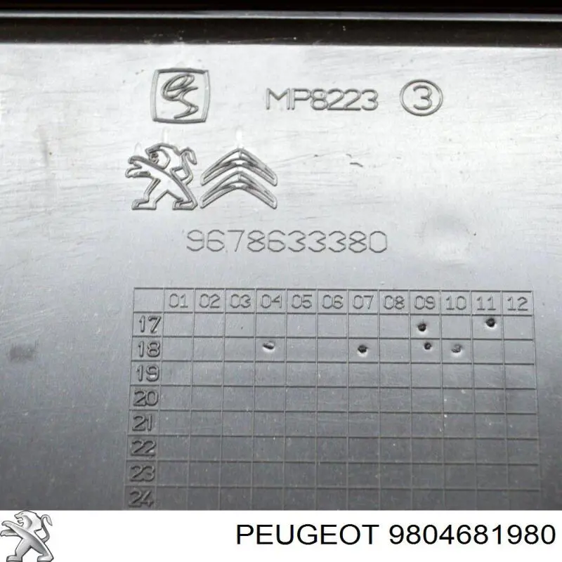 9804681980 Peugeot/Citroen Корпус блока запобіжників