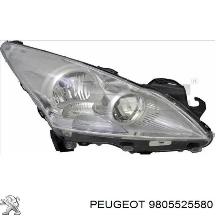 Купити 9805525580 Peugeot/Citroen Основна фара в зборі ліва