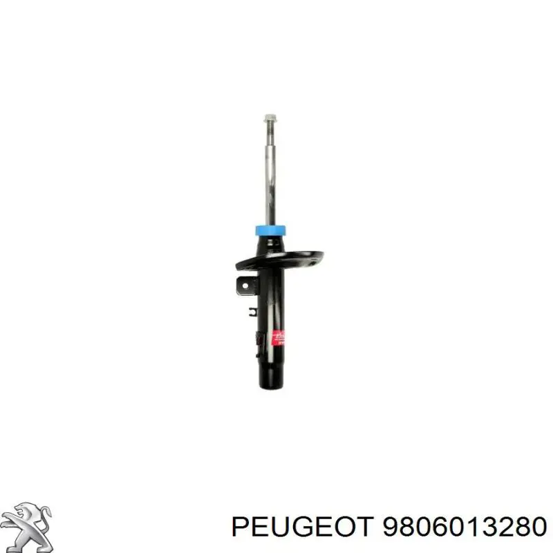 9806013280 Peugeot/Citroen амортизатор передній, правий