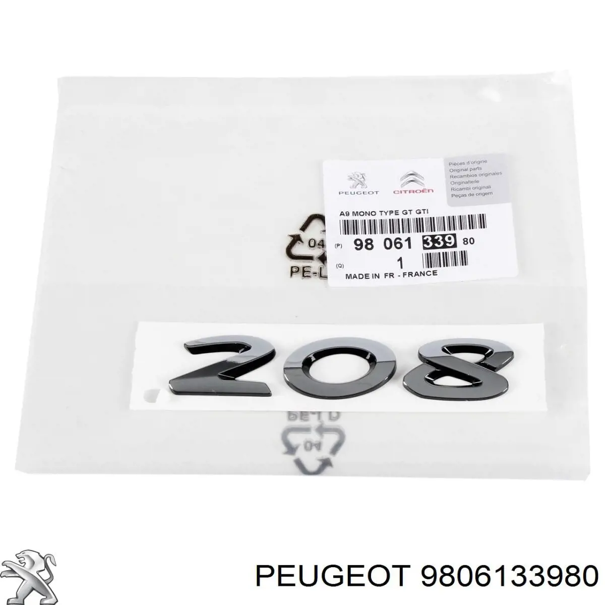  Peugeot/Citroen 9806133980 ціна, від 10.78 USD