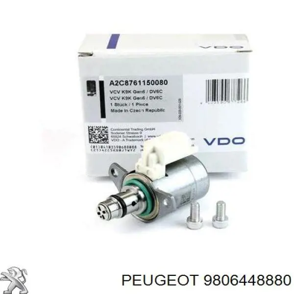 Клапан регулювання тиску палива Peugeot/Citroen 9806448880 ціна, від 154.67 USD