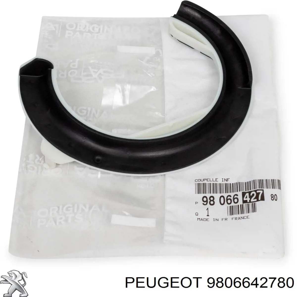 9806642780 Peugeot/Citroen Проставка (гумове кільце) пружини передньої, нижня