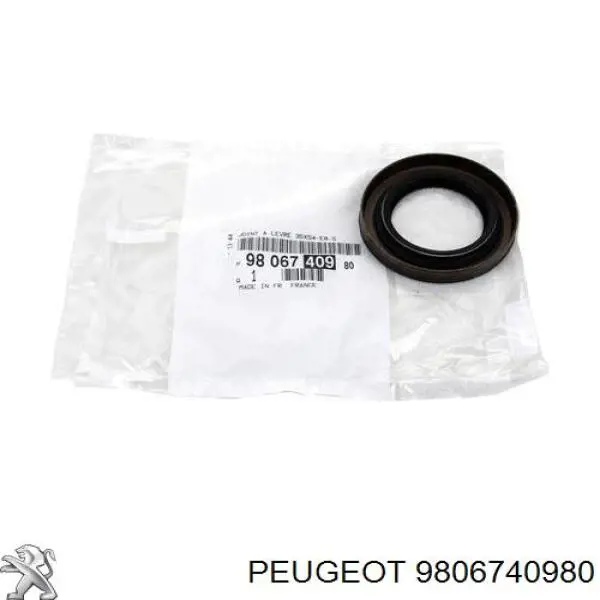 Купити 9806740980 Peugeot/Citroen Сальник піввісі переднього моста, правою