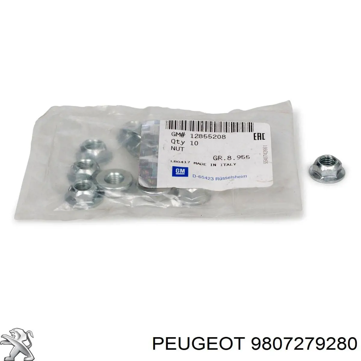 Купити 9807279280 Peugeot/Citroen Прокладка фільтра сажі передня