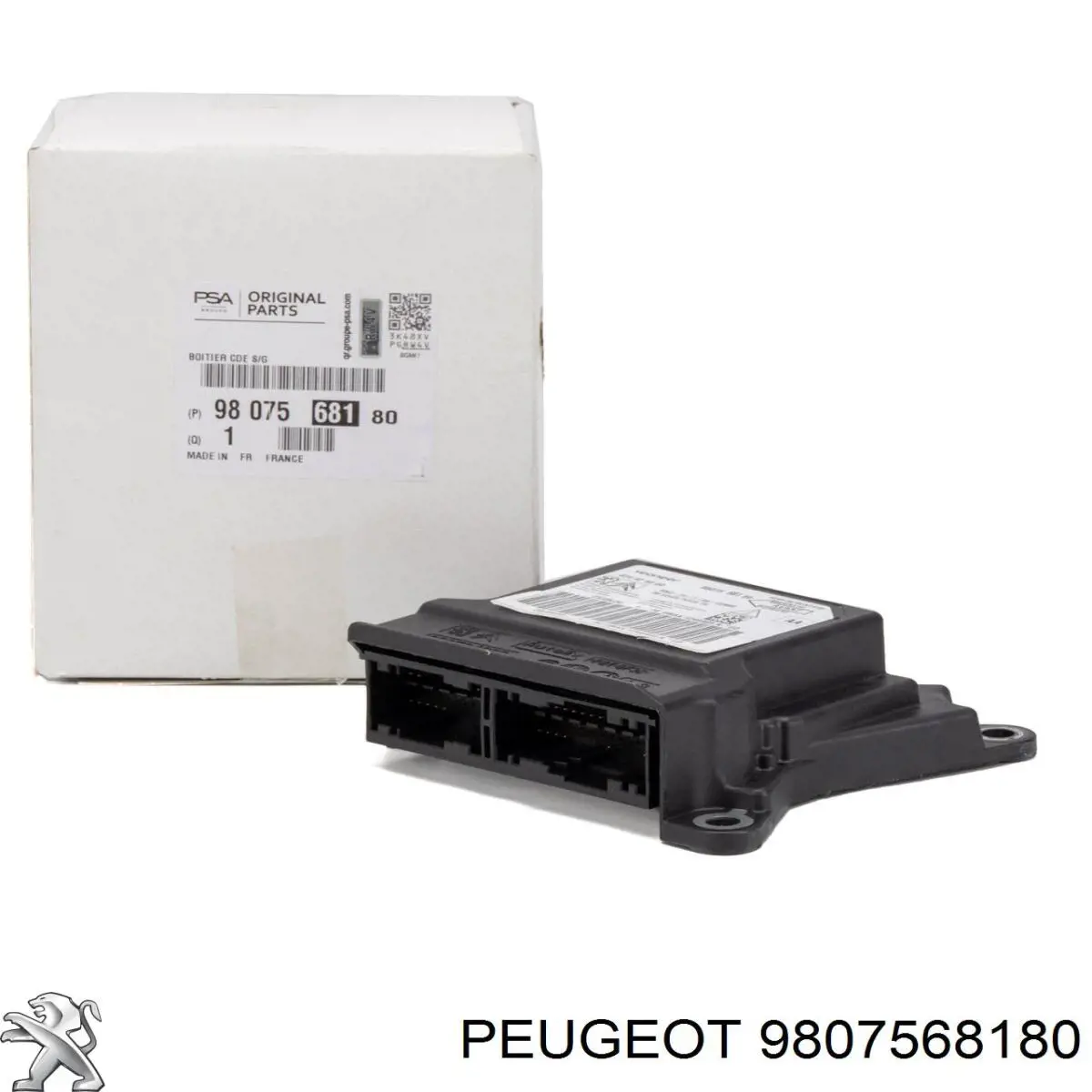 9807568180 Peugeot/Citroen Модуль-процесор управління подушки безпеки