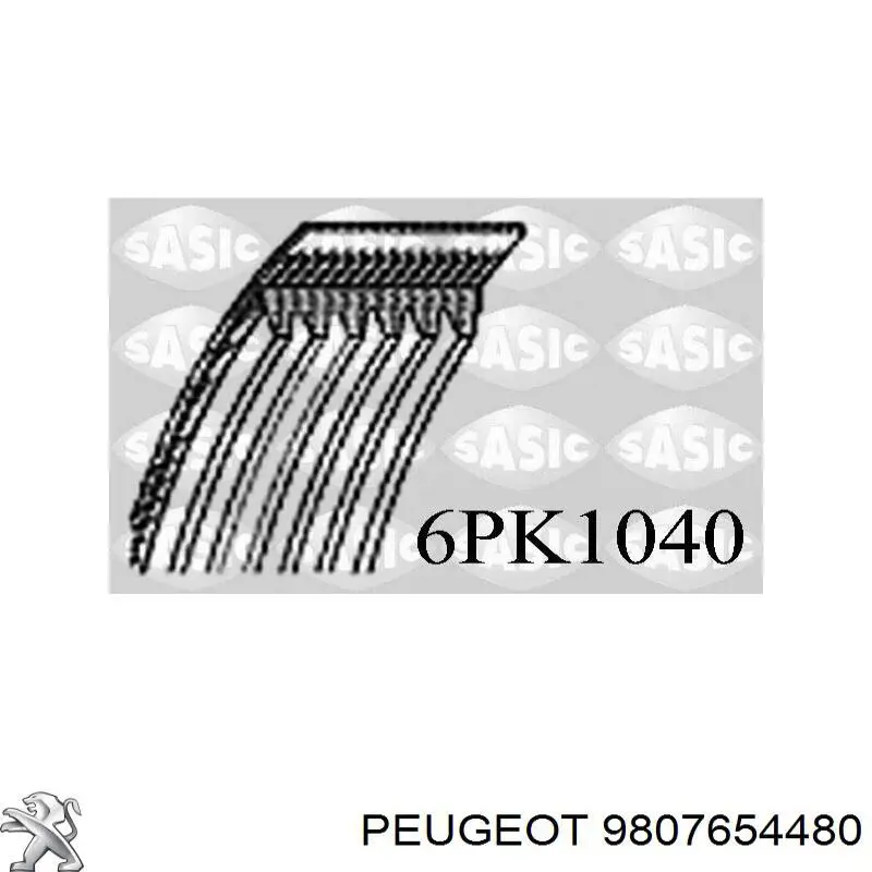 Купити 9807654480 Peugeot/Citroen Ремінь генератора