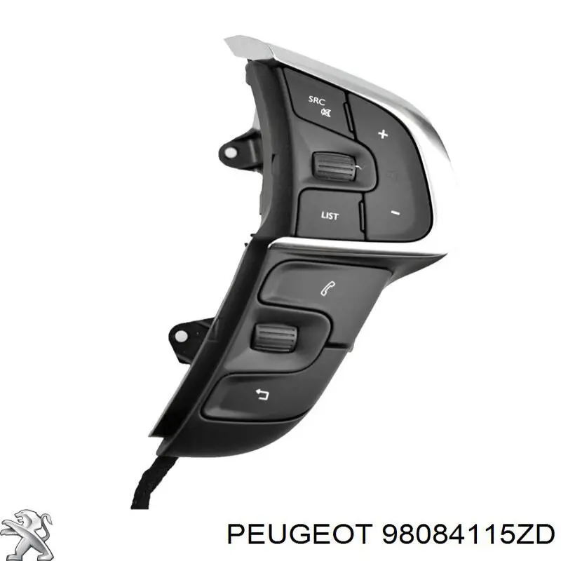 Купити 98084115ZD Peugeot/Citroen Блок кнопкових перемикачів кермового колеса