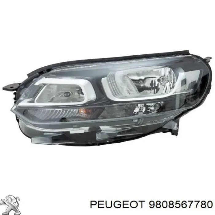 9808567780 Peugeot/Citroen Фара дальнього світла в зборі