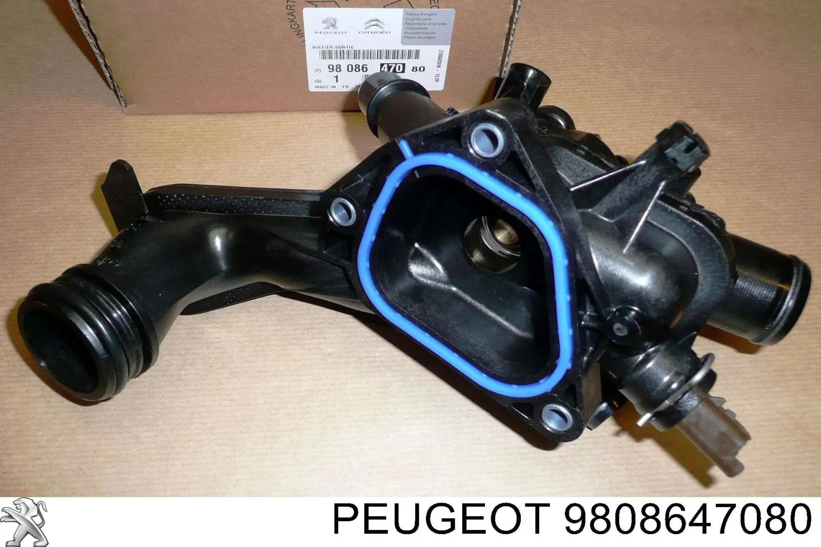Корпус термостата 9808647080 Peugeot/Citroen