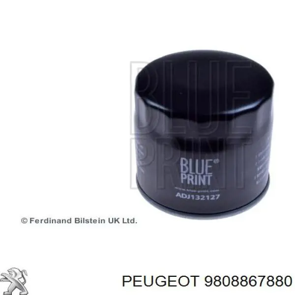 Купити 9808867880 Peugeot/Citroen Фільтр очищення масла відцентровий