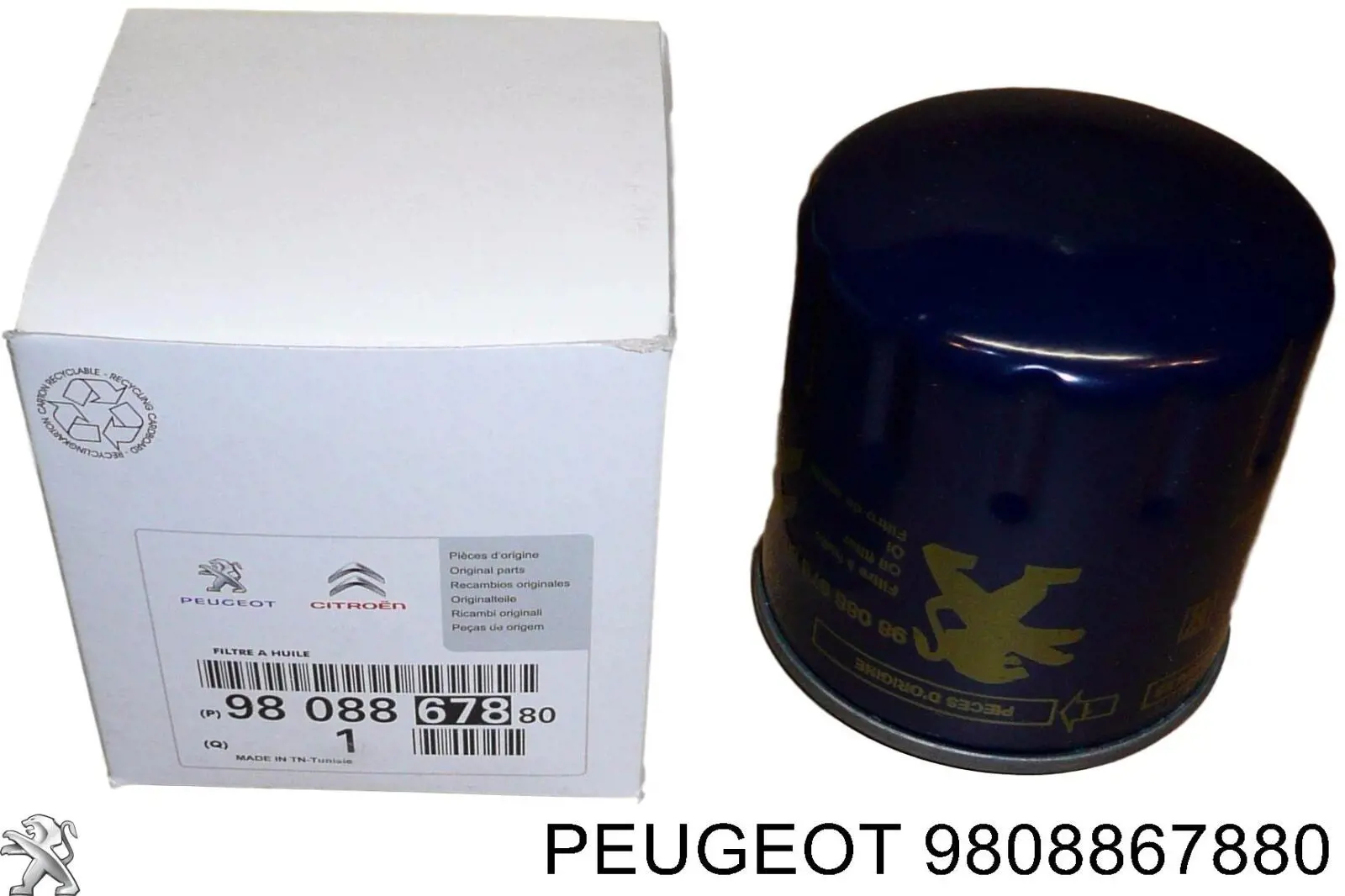 Фільтр масляний Peugeot/Citroen 9808867880