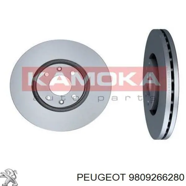 Диск переднього гальма Peugeot/Citroen 9809266280 ціна, від 47.61 USD