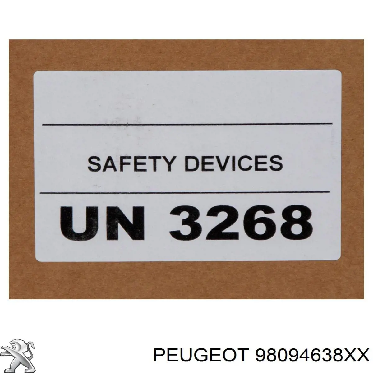 98094638XX Peugeot/Citroen Ремені безпеки
