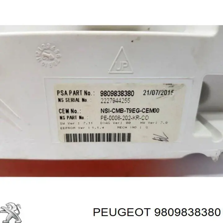 Купити 9809838380 Peugeot/Citroen Прилади управління