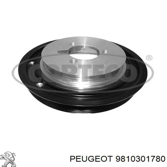 Купити 9812040680 Peugeot/Citroen Шків колінчастого вала