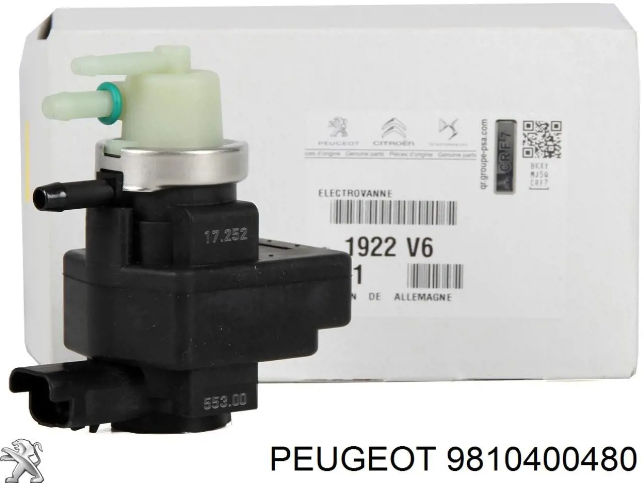 Клапан перетворювач тиску наддуву (соленоїд) Peugeot/Citroen 9810400480 ціна, від 25.75 USD