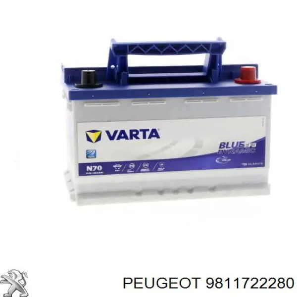 Батарея акумуляторна Peugeot/Citroen 9811722280 ціна, від 101.17 USD