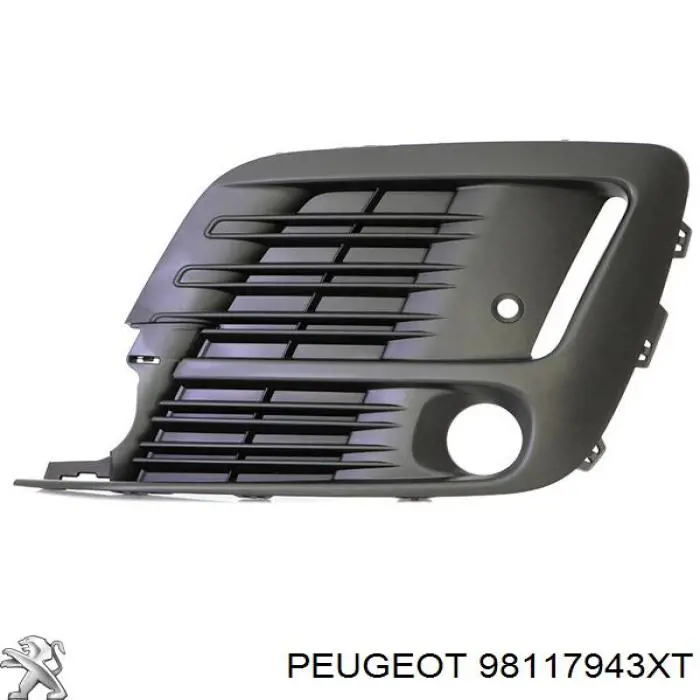98117943XT Peugeot/Citroen Решітка переднього бампера, ліва