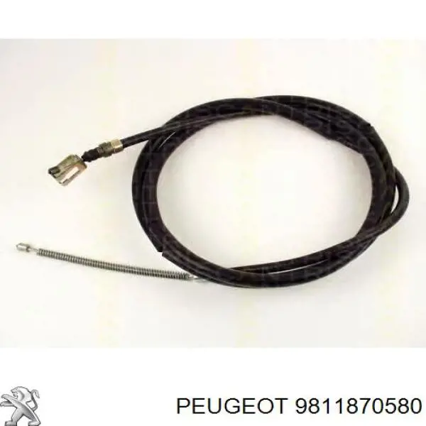 Купити 9811870580 Peugeot/Citroen Трос ручного гальма задній, правий/лівий
